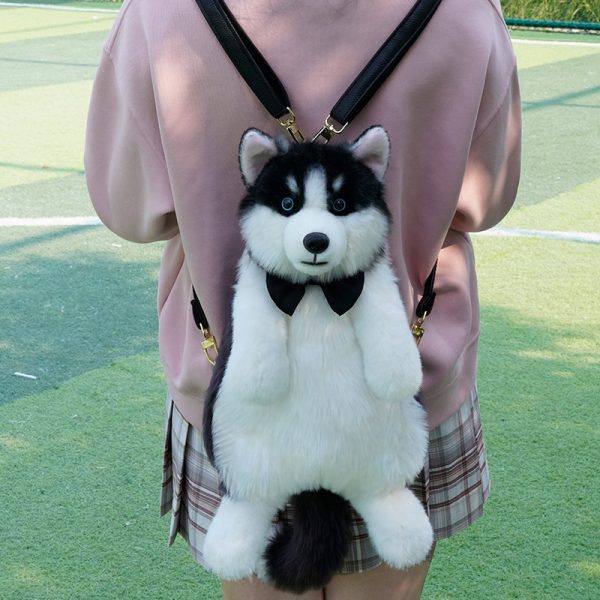 Husky plush Backpack